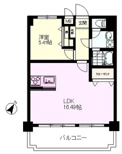 パークヴィラ吉祥寺【5階】の間取り