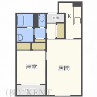 ルーデンスプレイス発寒【1階】の間取り