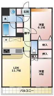 コンフォール府中【2階】の間取り