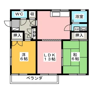 サンクレストA【2階】の間取り