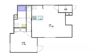 クレサージュ亀戸【1階】の間取り