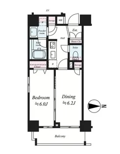 ヴェルディーク浅草【1階】の間取り