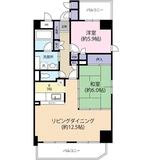 ル・ヴィラージュ【2階】の間取り