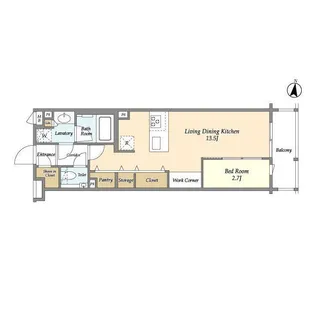 コンフォリア北沢【2階】の間取り