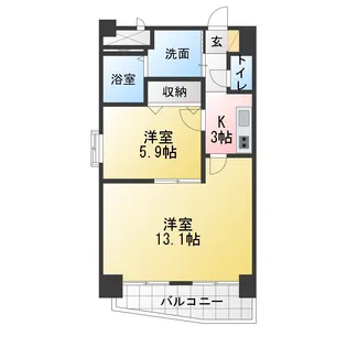 ルネ新生【2階】の間取り