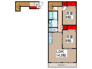 HG東【2階】の間取り