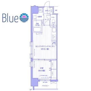 ダイイチフレア川崎【3階】の間取り