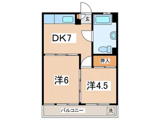 日吉第3コ-ポA棟【3階】の間取り