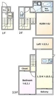 シャングレイス【2階】の間取り