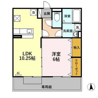 サンライズ【1階】の間取り