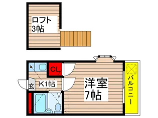 ラシャンス【2階】の間取り