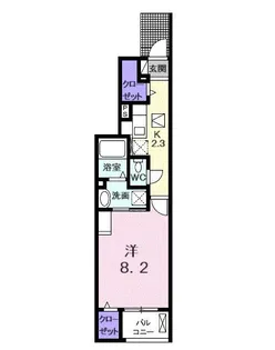 ラ・ビブリア【1階】の間取り