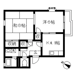 ラ・トゥールイデア【2階】の間取り