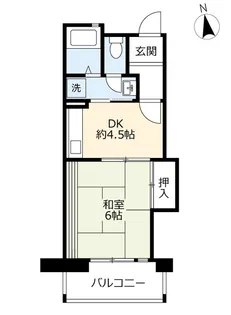 URグリーンヒルズ鷹取【3階】の間取り