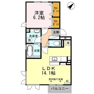 コンフォートイワタ2055【2階】の間取り