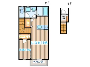 フォレスタ土樋【2階】の間取り