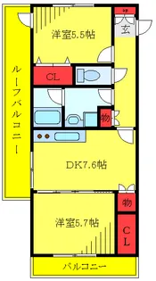 エルグランド【2階】の間取り