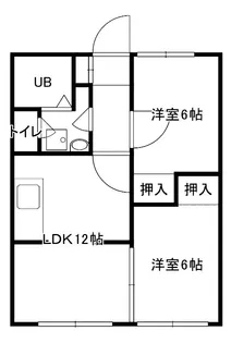 レジデンスB棟【2階】の間取り