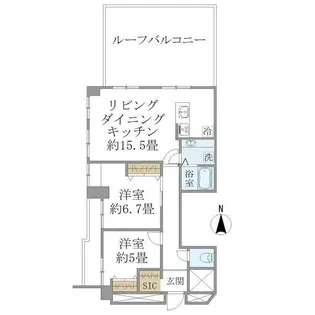ロイヤルプラザ滝野川【6階】の間取り