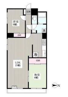 エクレール南越谷【4階】の間取り