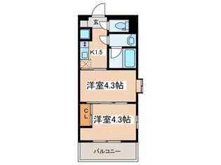 ガーラ・アヴェニュー調布【4階】の間取り