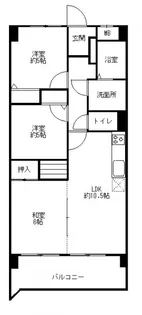 メモリータイム【4階】の間取り