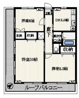 エクセル調布【2階】の間取り