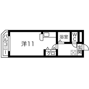 プリミエール大和通【2階】の間取り
