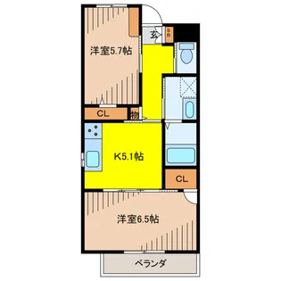 グランデ城【2階】の間取り