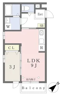 プライムテラス高砂【2階】の間取り