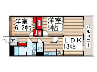 Grace GardenA【1階】の間取り