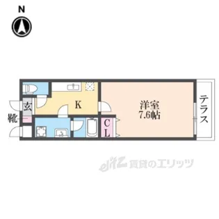 ハートハイム【1階】の間取り