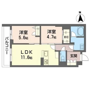 コート ボヌール【1階】の間取り