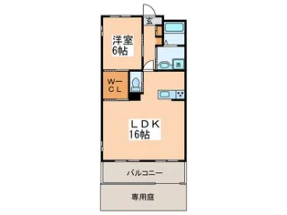 ドウェル宮前平【1階】の間取り