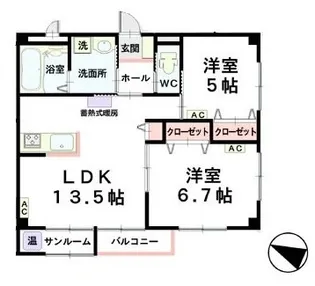 SEISENマンション【2階】の間取り