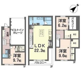 ラック【1階】の間取り