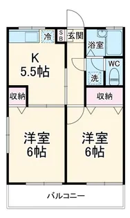 ビバリーハウス早出A棟【1階】の間取り