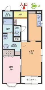 ベルジュ【1階】の間取り