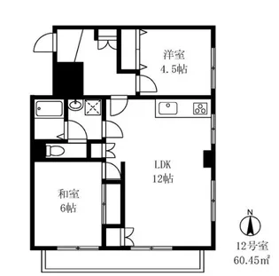 レジ東郷【1階】の間取り