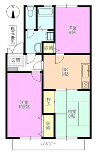 ハイカムール青木島2【1階】の間取り
