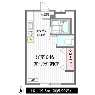 T・ハウス【1階】の間取り