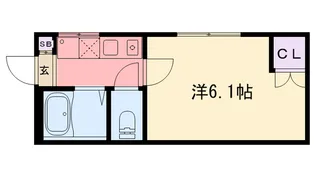 二葉ビル【4階】の間取り