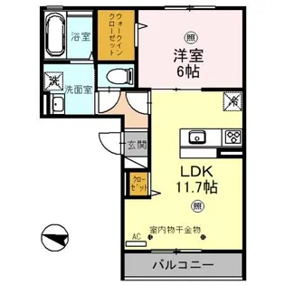 ホワイトハイツII【3階】の間取り