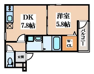 フジパレス忍ケ丘I番館【3階】の間取り