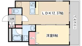 プレジオ海老江【8階】の間取り