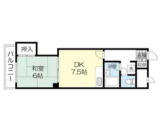 ロイヤルヒルズ上杉II【2階】の間取り