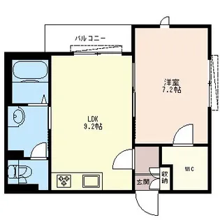 メゾン ド プルミエ中野坂上【2階】の間取り