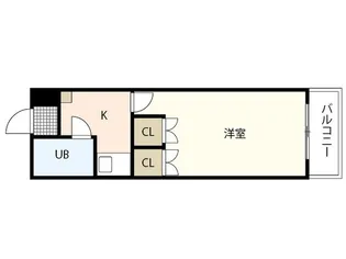 ハイツたかす【1階】の間取り