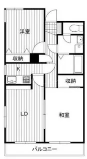 奈良町ハイツ【2階】の間取り