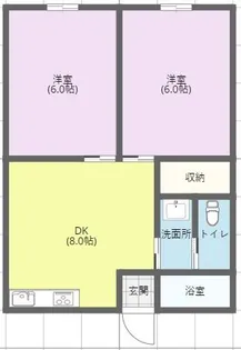メゾン恵【1階】の間取り